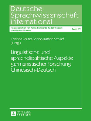 cover image of Linguistische und sprachdidaktische Aspekte germanistischer Forschung Chinesisch-Deutsch